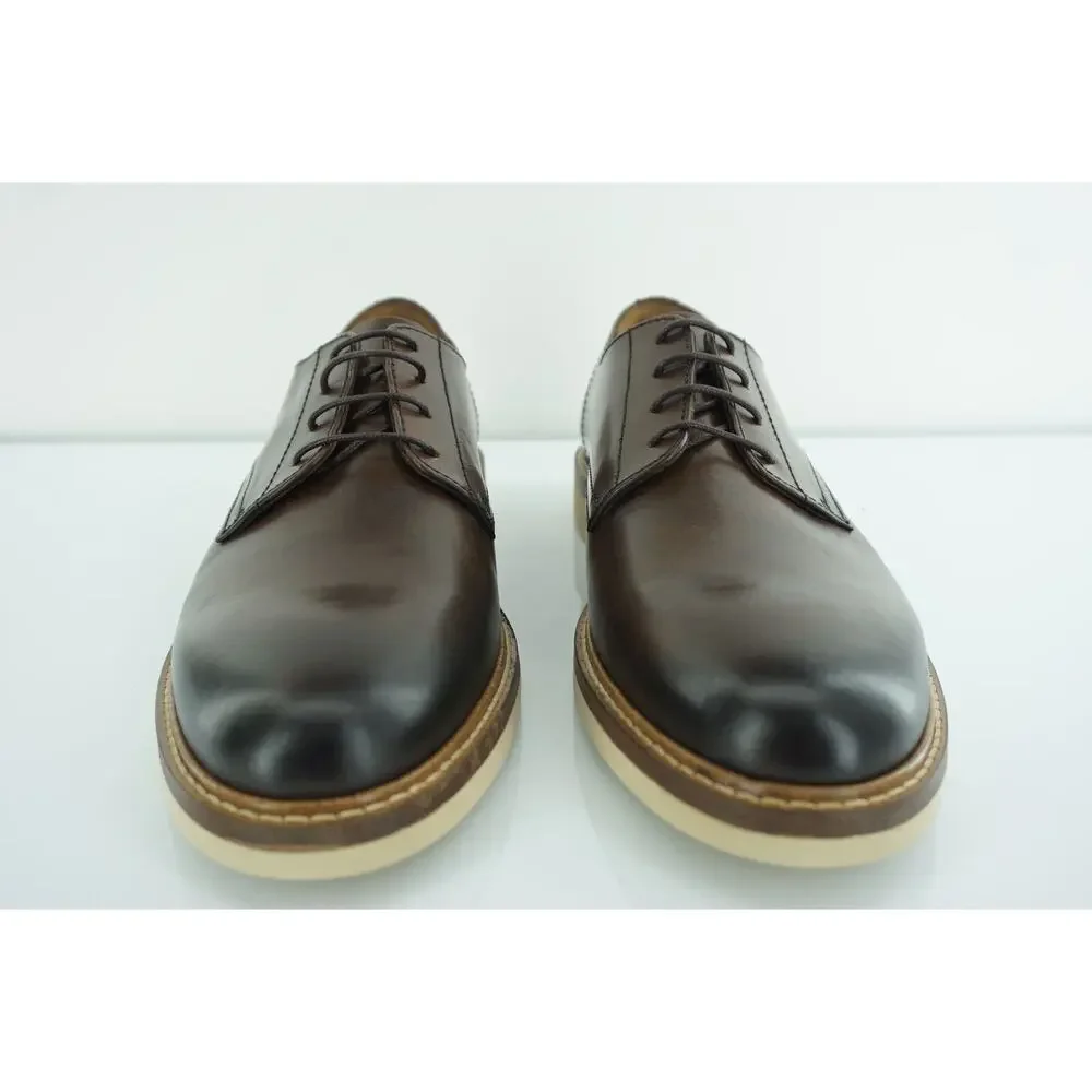 To Boot New York Marseille Plain Toe Derby Oxford Shoe Sz 8.5 Lace Up $375 Brown